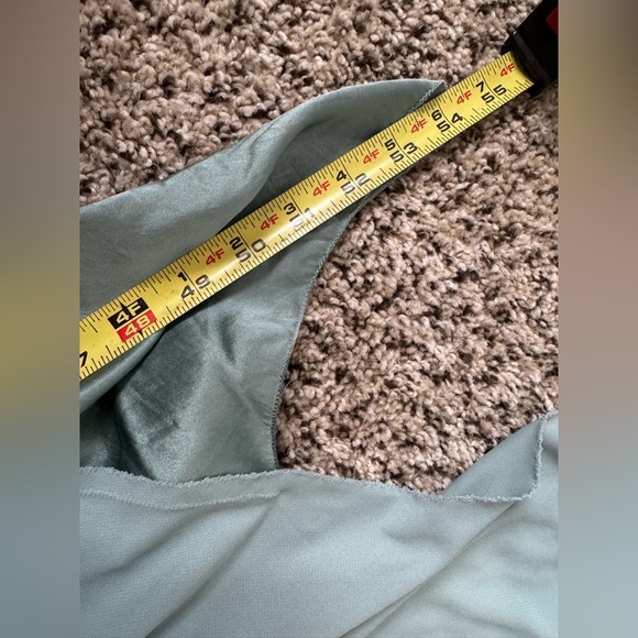 Vintage Newport News Asymmetrical Teal wrap New Preppy Dress size 6 - Picture 9 of 9